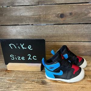 Infant Air Jordan 1‎ NC to Chi Black Athletic Casual Sneakers Shoes Size 2 C GUC